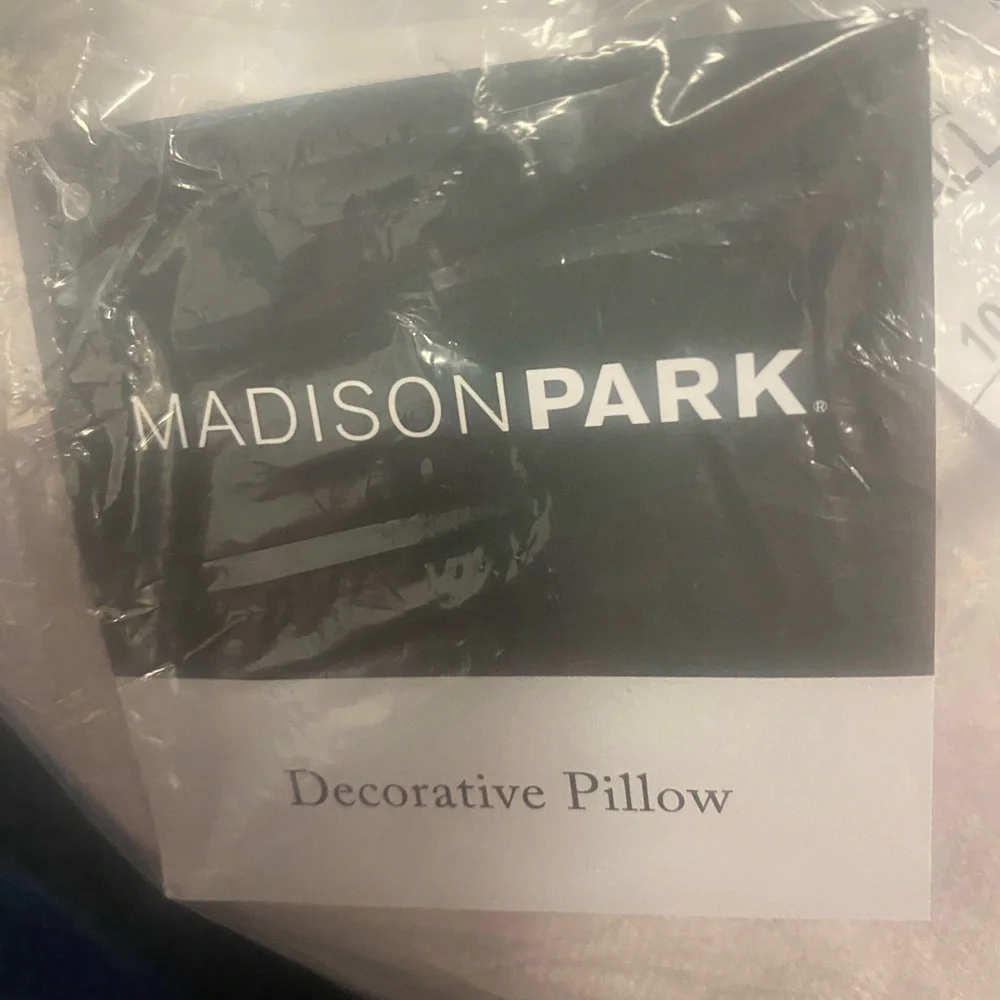 Madison Park 20” Gray Decorative Pillow. NIP